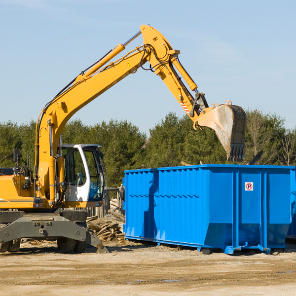 can i choose the location where the residential dumpster will be placed in Childersburg Alabama